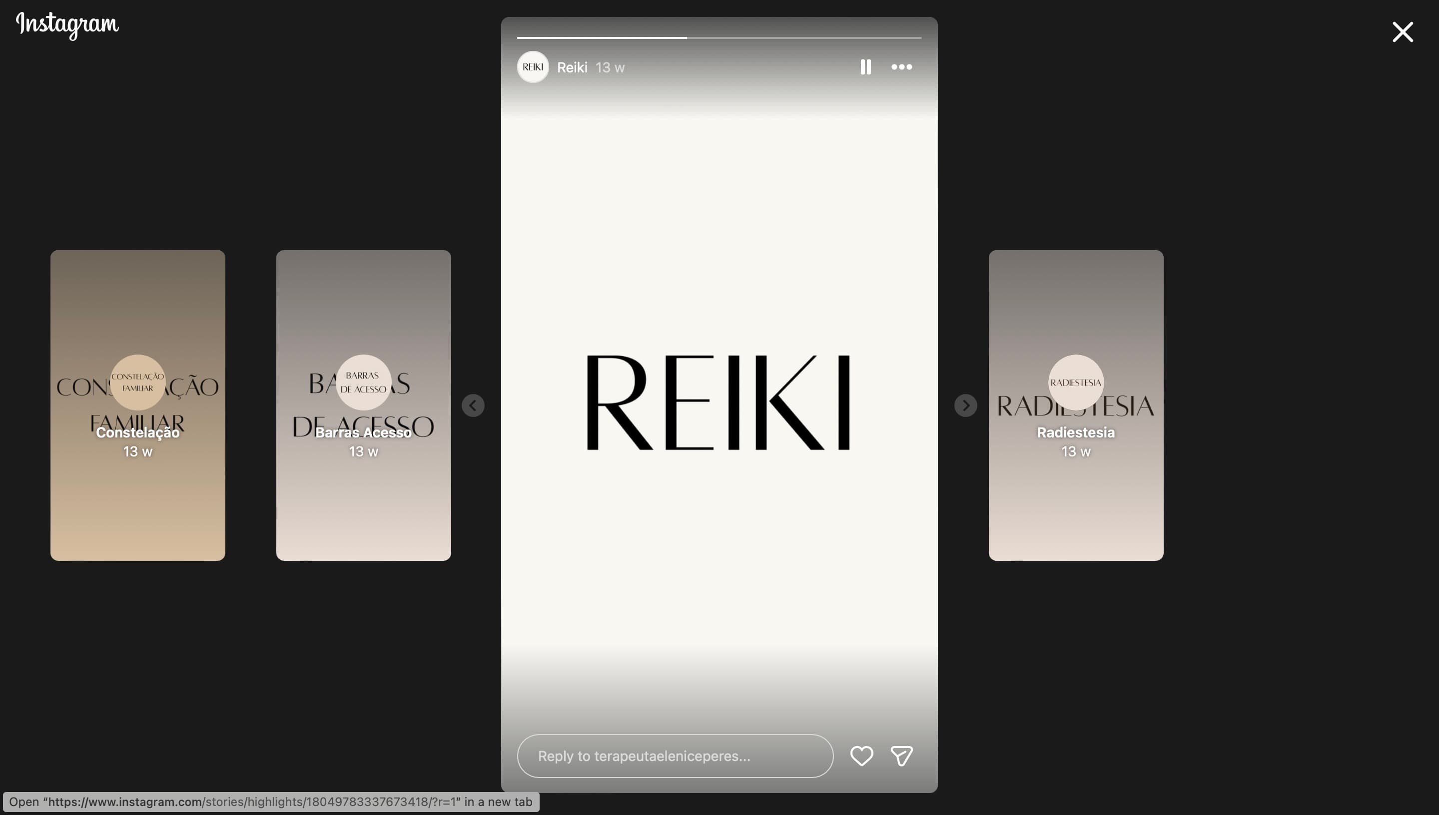 Instagram profile / grid